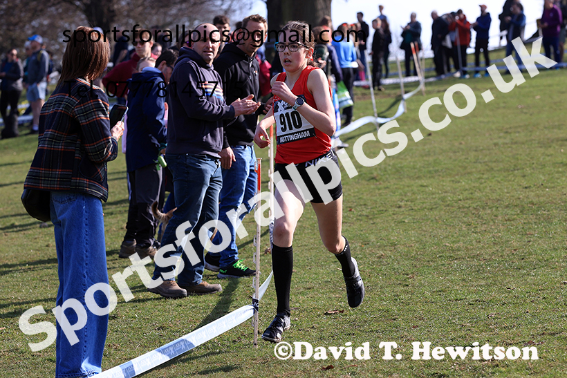Girls under-13s 2025 UK CAU Inter Counties Cross Country Champs., Wollaton Park, Nottingham. Photo: David T. Hewitson/Sports for All Pics